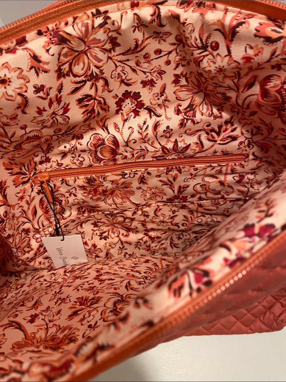 Vera Bradley Oversized Hobo Shoulder bag. NWT Terra Cotta Rose